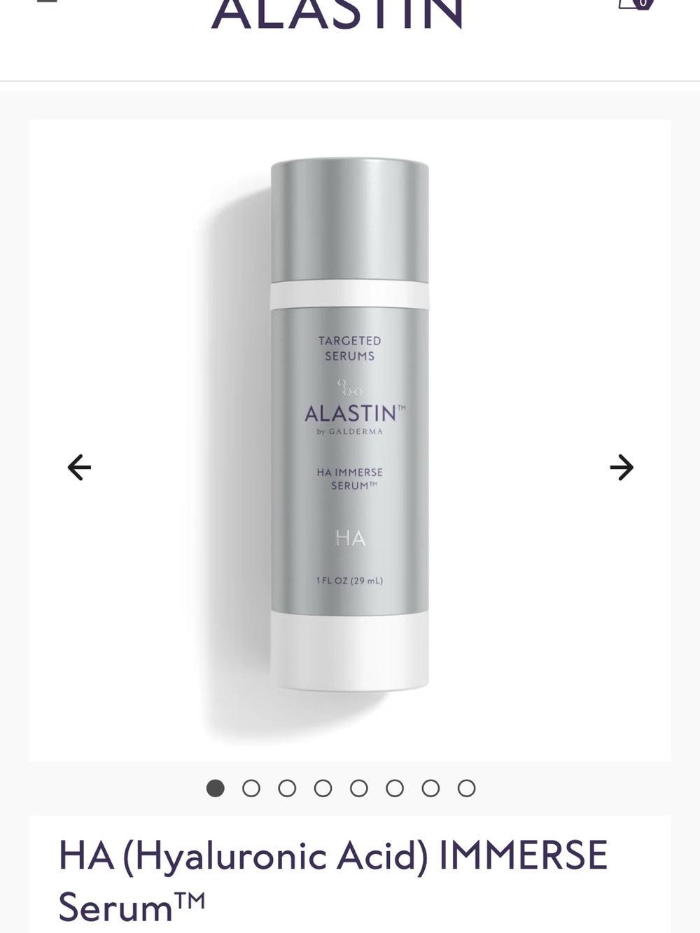 Alastin HA Immerse Serum Hydrating Hyaluronic Acid Serum skin treatment recovery